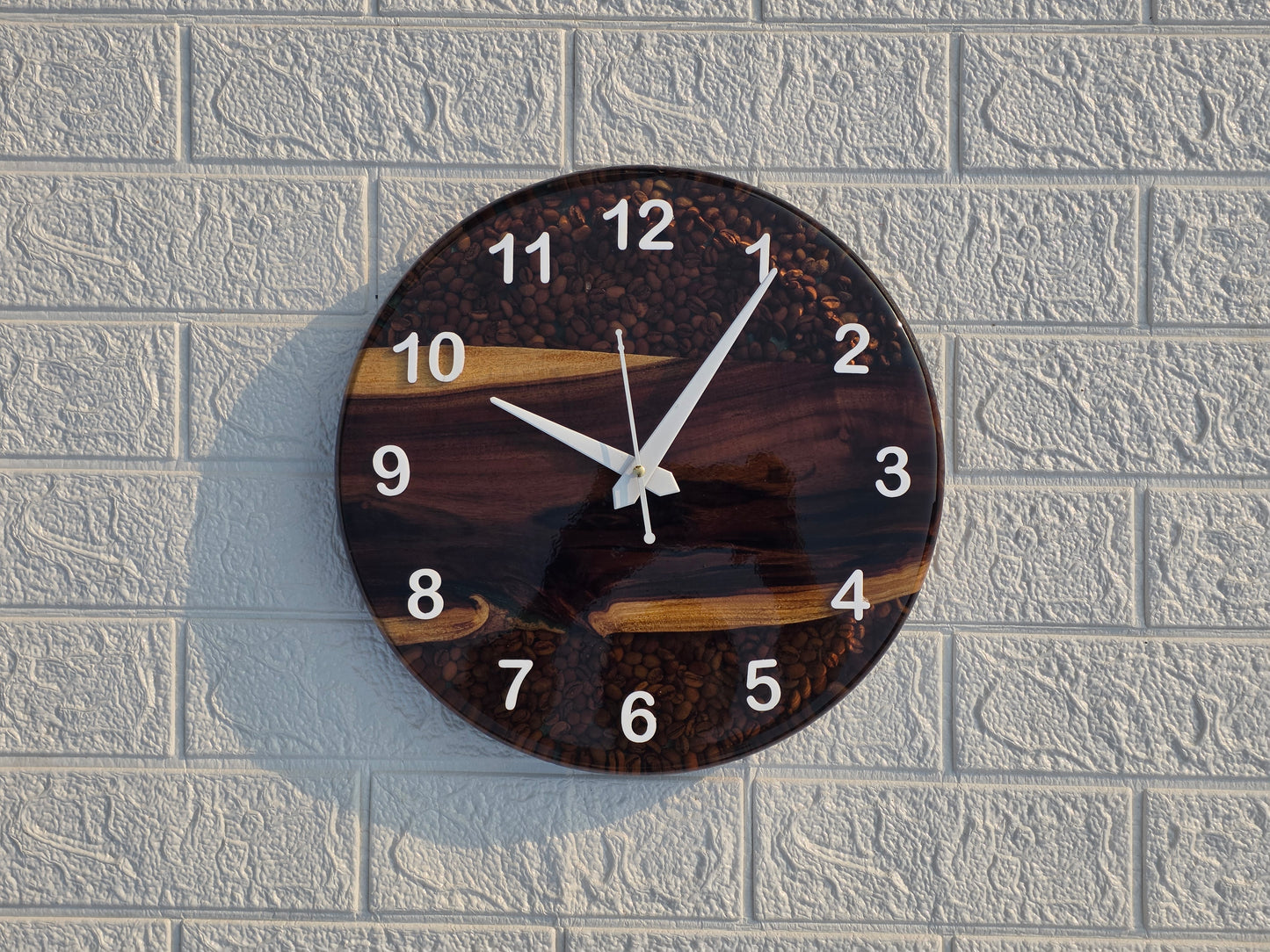 Coffee Beans Epoxy Clock| Woods And Knots
