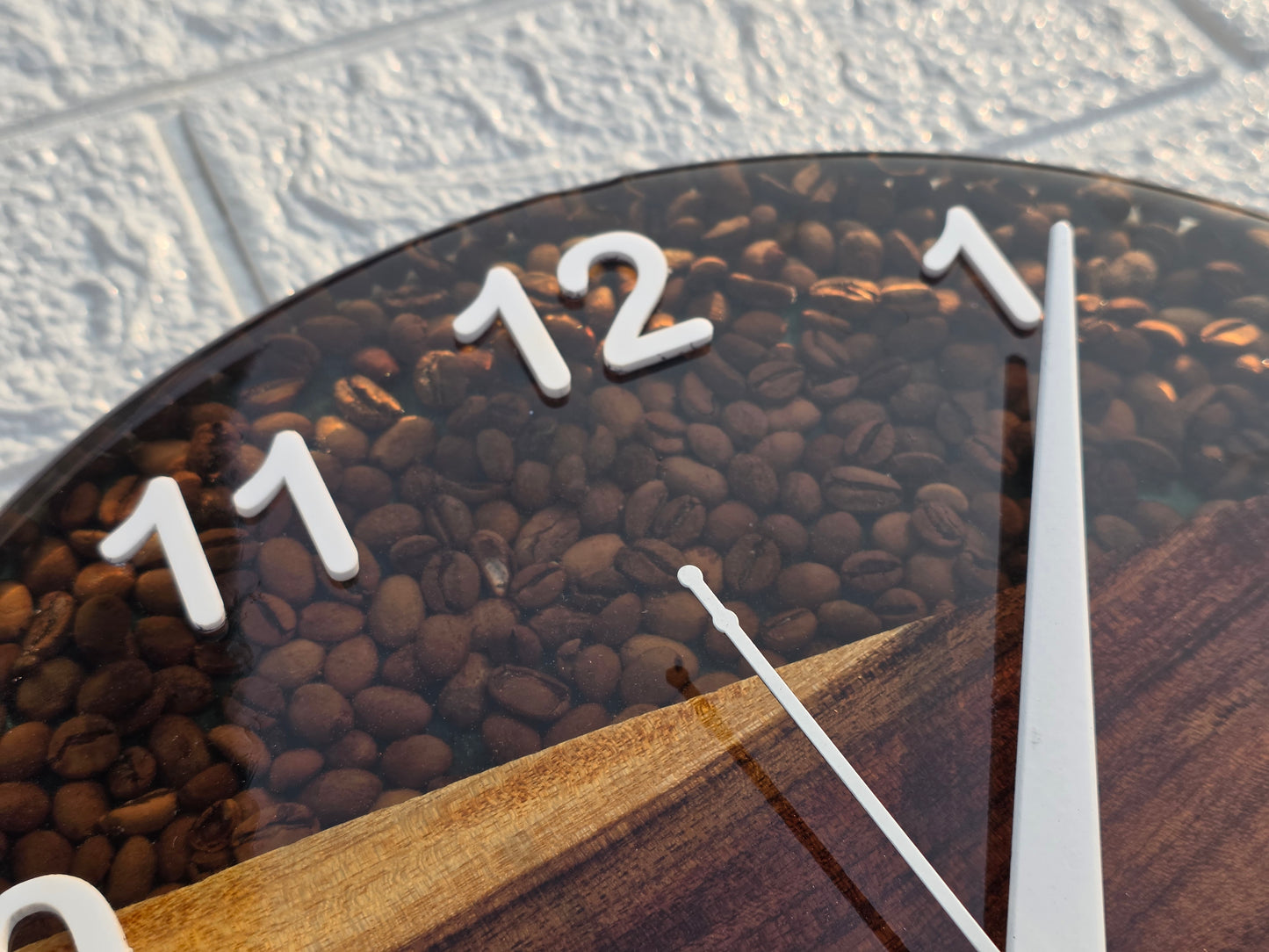 Coffee Beans Epoxy Clock| Woods And Knots