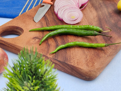 Woods And Knots Acacia Wood Chopping Board – Knife-Friendly & Multi-Purpose Cutting Board (Design 2)