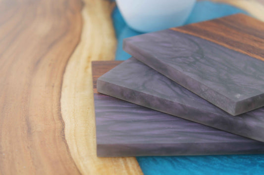 Purple Epoxy Coaster