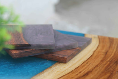 Purple Epoxy Coaster