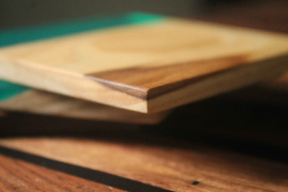Transparent Green Epoxy Coaster